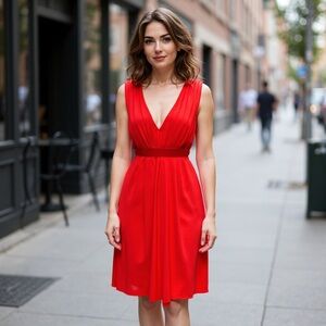 NWT DAVID MEISTER Red Cocktail Dress